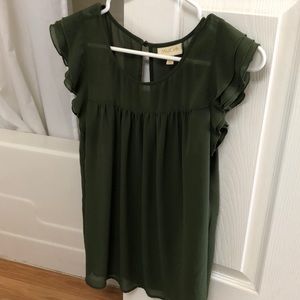 Green sheer ModCloth shirt